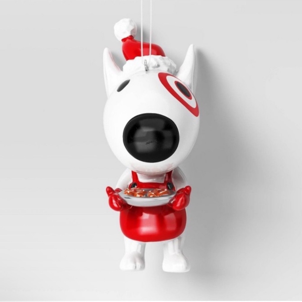 New Release 2025 4.5-Inch Christmas Target Bullseye Dog Ornament from Wondershop